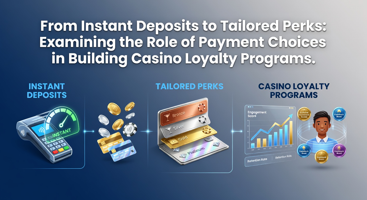Diverse casino payment options displayed on a digital interface with instant deposit indicators