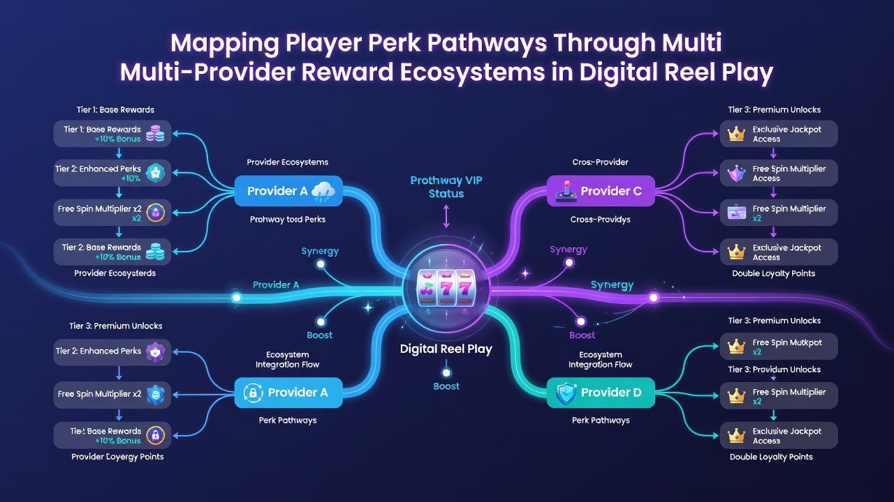 Flowchart depicting data synchronization between slot providers and central reward ledgers